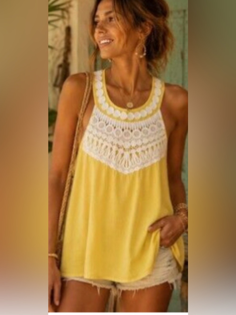 Lilly Pulitzer crochet Dawn Top Size XL